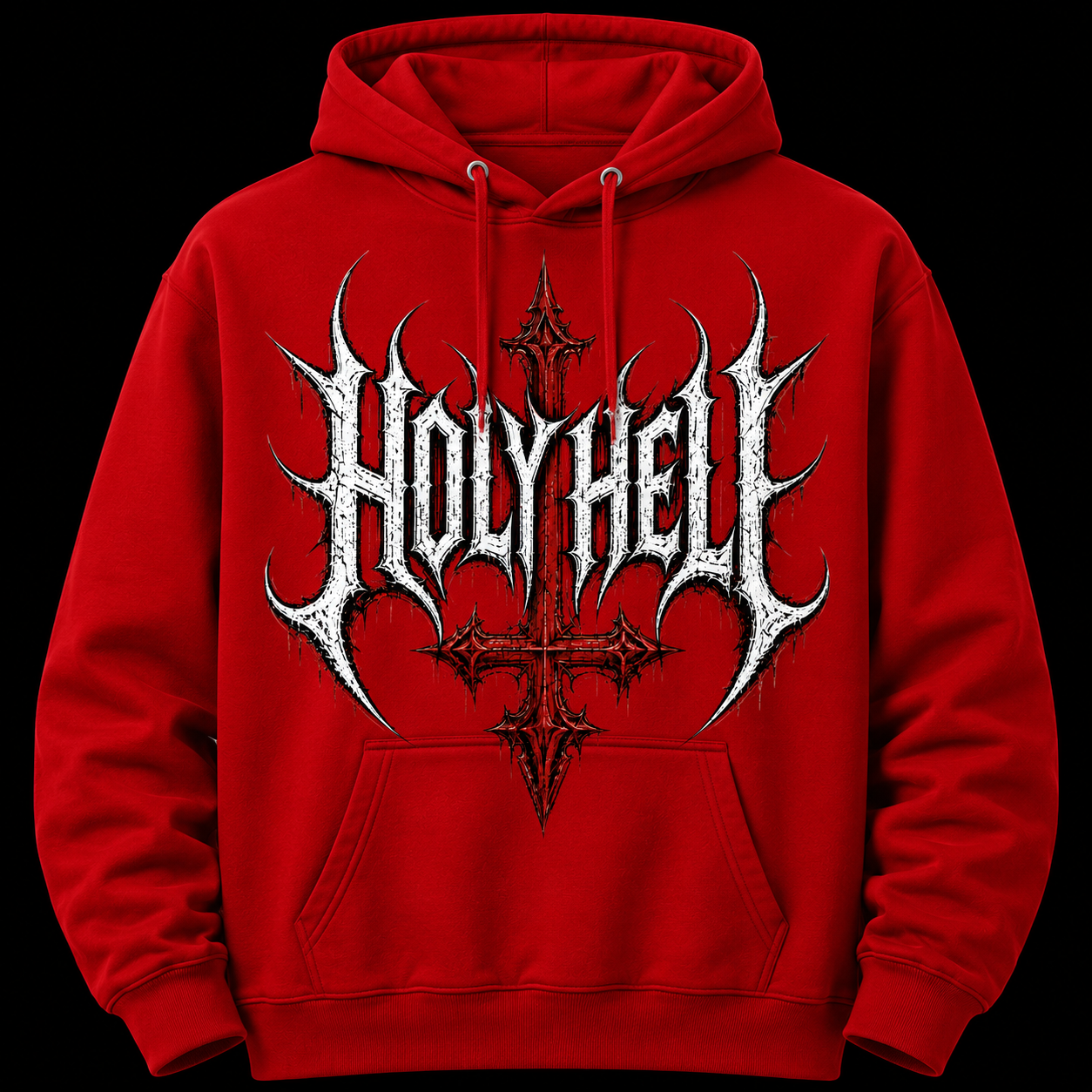 HOLY HELL™ Gothic Cross Hoodie