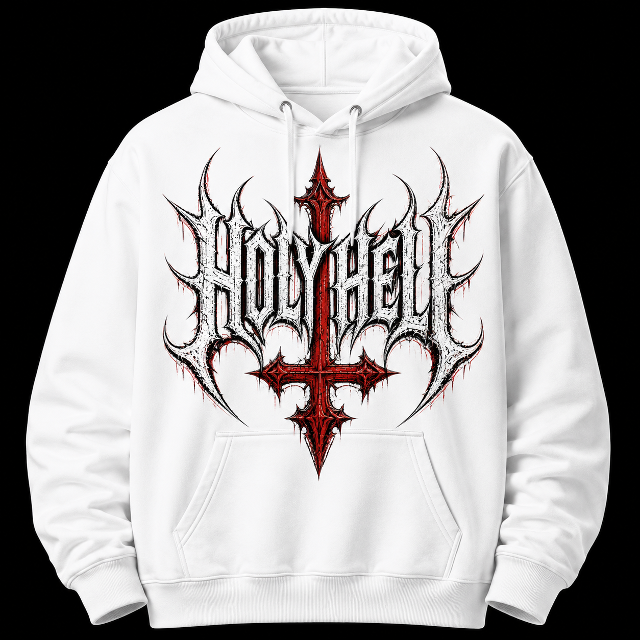 HOLY HELL™ Gothic Cross Hoodie