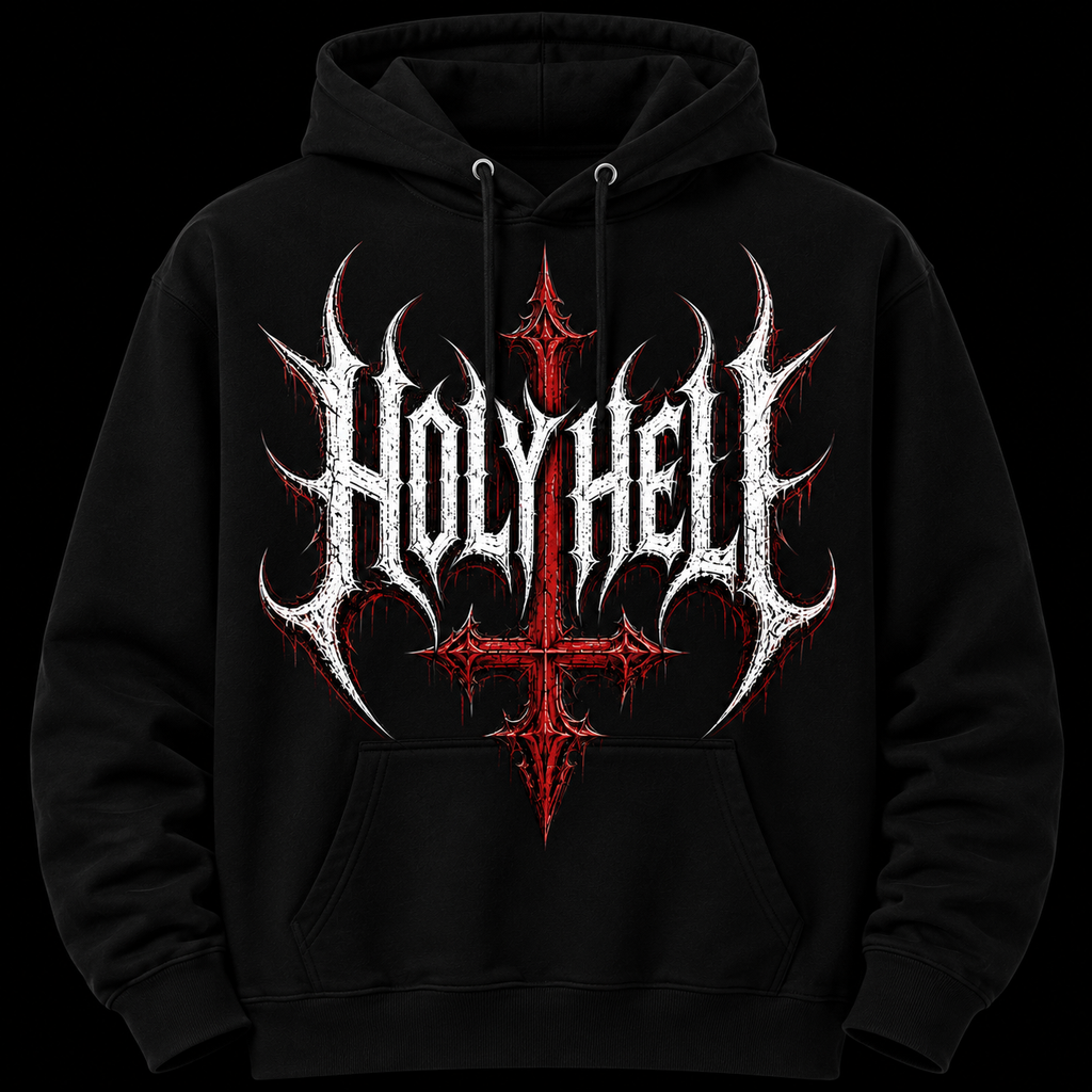 HOLY HELL™ Gothic Cross Hoodie